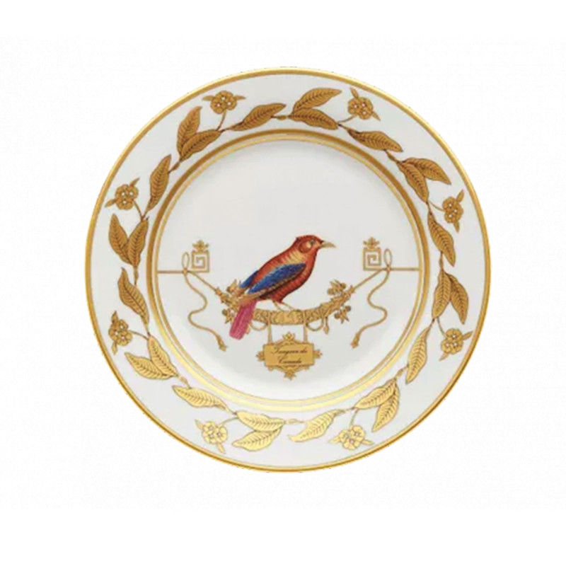 Richard Ginori Piatto Collezione Volière Tangara Du Canada Ref. 004RG00 FPT110 TANGARA DU CANADA - Tomasini Francia