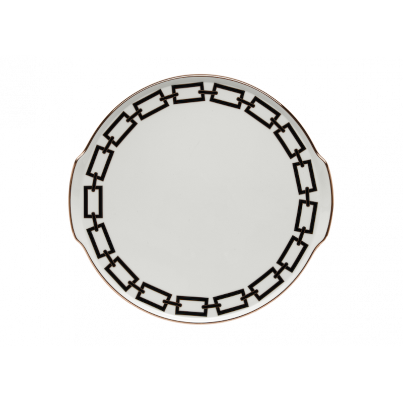 Richard Ginori Piatto Torta Collezione Catene Nero Ref. 017RG02 FPT900 CATENE NERO - Tomasini Francia