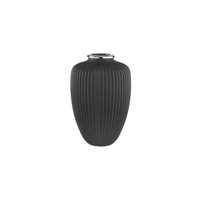 Argenesi Vaso Vetro Nero Opaco Ref. 1.75424 - Tomasini Francia