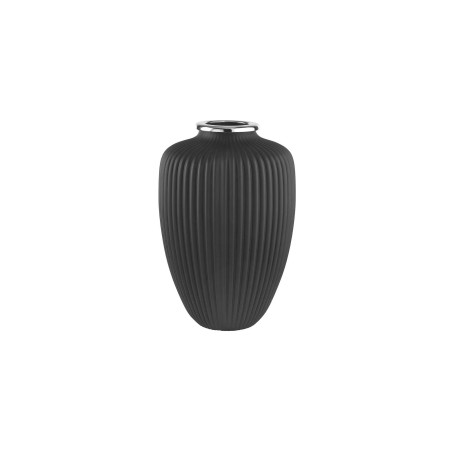 Argenesi Vaso Vetro Nero Opaco Ref. 1.75424 - Tomasini Francia