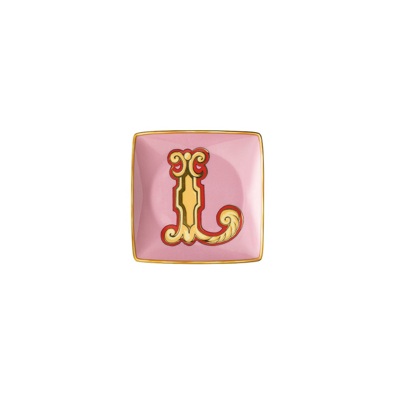 Piatto Decorativo Rosenthal Versace Lettera L Ref. 11940-403692-15253 - Tomasini Francia