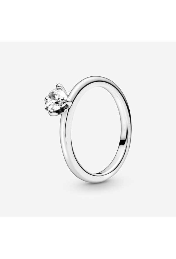 Anello Solitario Con Cuore Misura 58 Ref. 198691C01-58 - Tomasini Francia