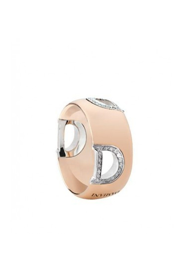 Anello Damiani D-icon Oro Rosa E Bianco Con Diamanti Misura 13 Ref. 20049331 - Tomasini Francia