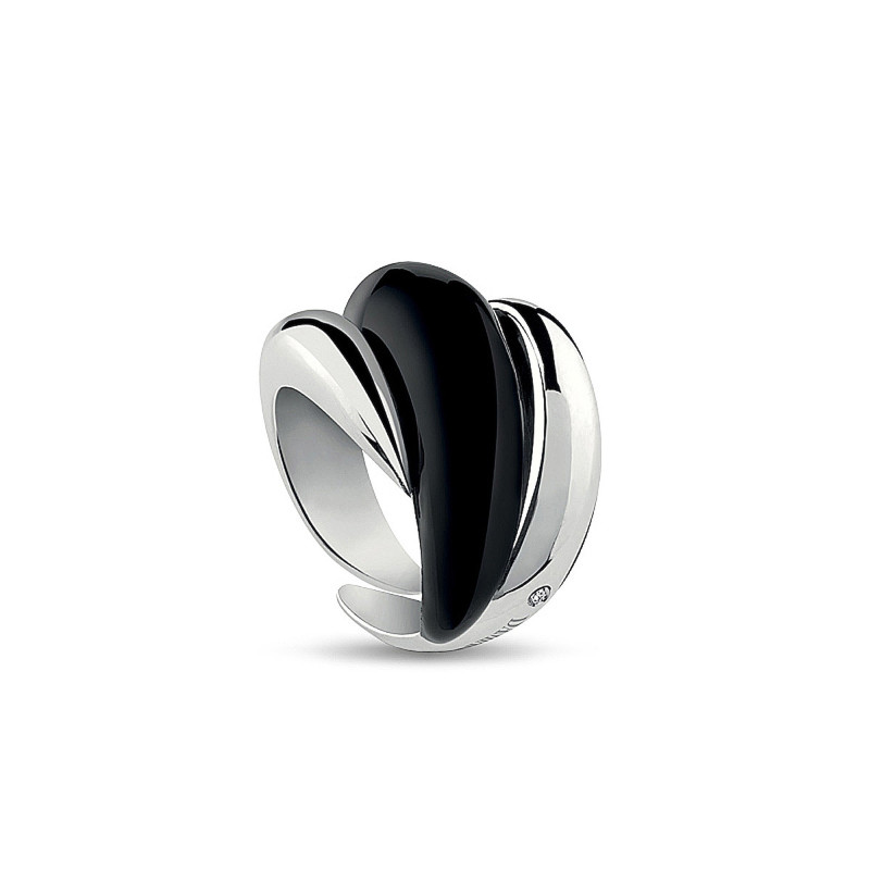 Anello Damiani Gomitolo Argento E Smalto Ref. 20056194 - Tomasini Francia