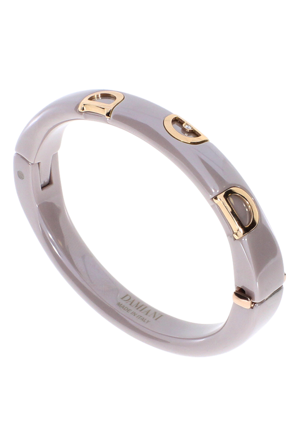 Damiani D-icon Bracelet in Cappuccino Ceramic Rose Gold and Diamond Ref. 20062742 - Tomasini Francia