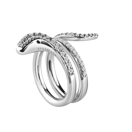 Damiani Eden Anello Oro Bianco E Diamanti Ref. 20062888 - Tomasini Francia