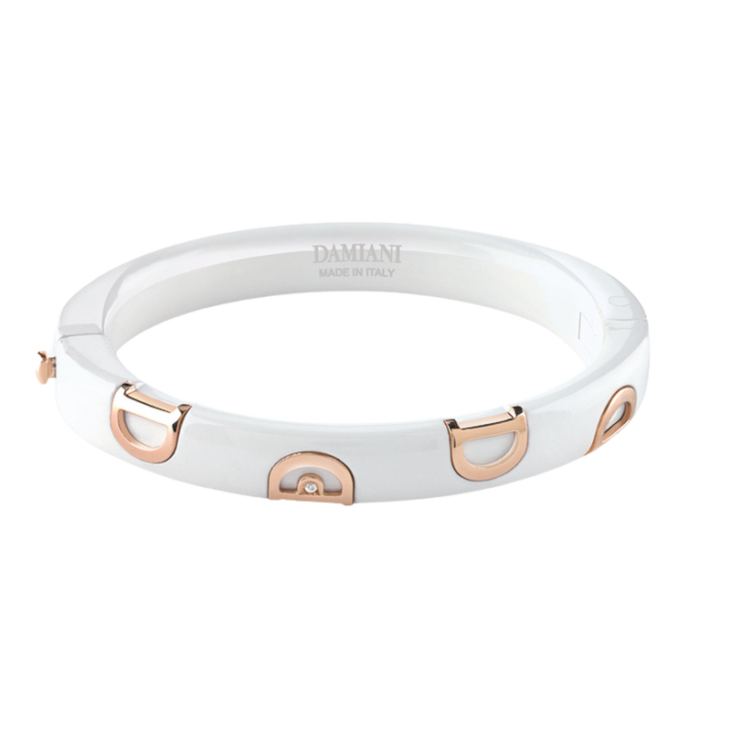 Damiani D-icon Bracelet in White Ceramic Ref. 20068293 - Tomasini Francia