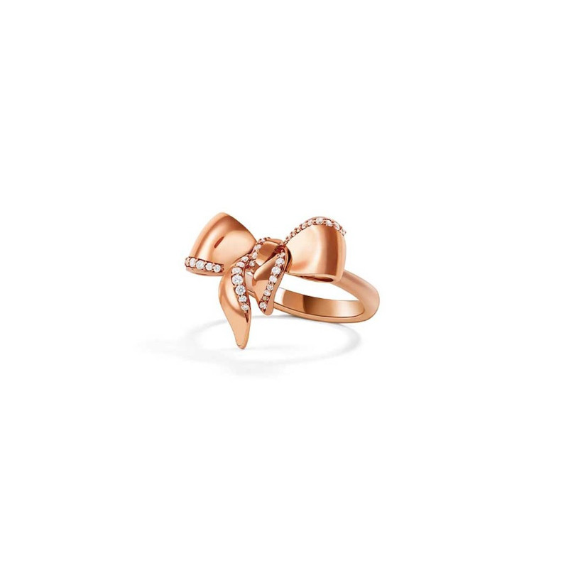 Damiani Anello Fiocco In Oro Rosa E Diamanti Ref. 20068762 - Tomasini Francia