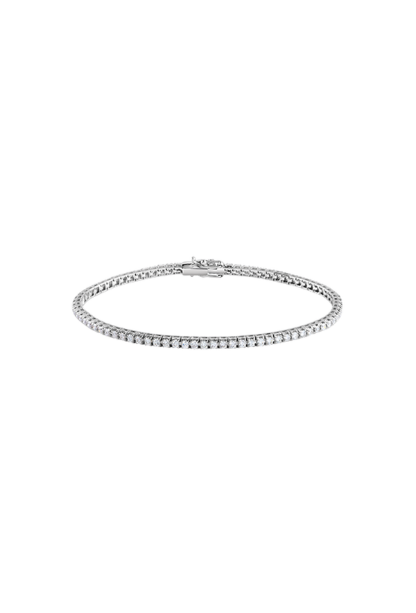 Bracciale Tennis In Oro Bianco Con Diamanti Ref. 20071377 - Tomasini Francia