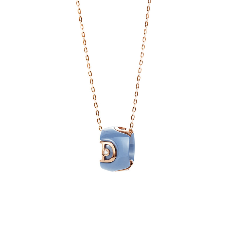 Damiani Collana D-icon Blu Ed Oro Rosa Ref. 20078890 - Tomasini Francia