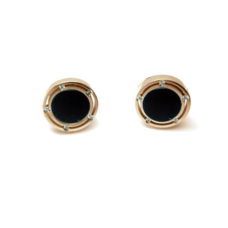 Damiani Orecchini D-side Onice Ed Oro Rosa Ref. 20080431 - Tomasini Francia