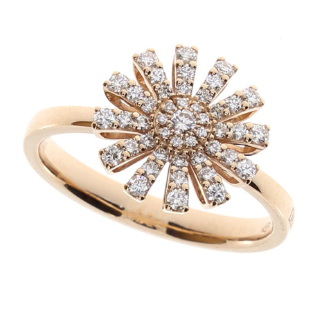 Damiani Anello Margherita Oro Rosa Ref. 20074676 - Tomasini Francia