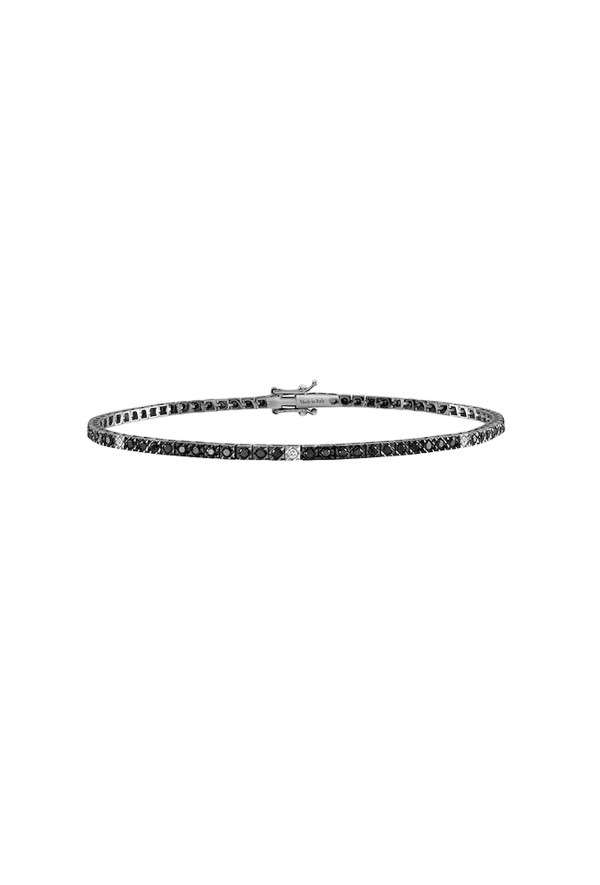 Salvini Bracciale Tennis Diamanti Neri E Bianchi Ref. 20085592 - Tomasini Francia