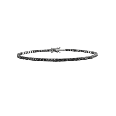 Salvini Bracciale Tennis Diamanti Neri 1.1 Kt Misura 19 Ref. 20085593 - Tomasini Francia
