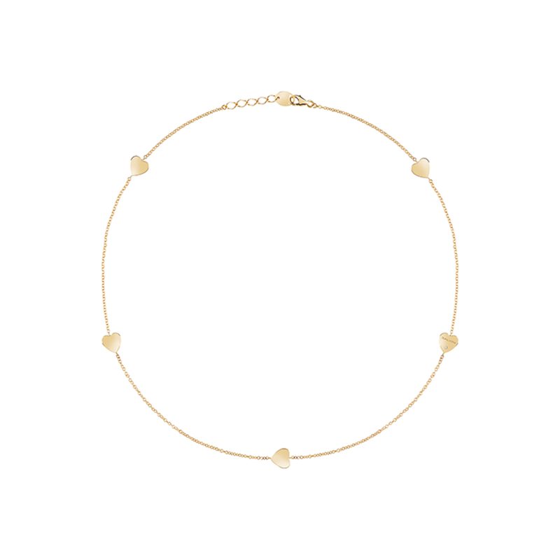 Salvini Girocollo Oro Rosa Con Cuori Ref. 20087111 - Tomasini Francia