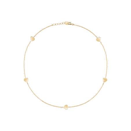 Salvini Girocollo Oro Rosa Con Cuori Ref. 20087111 - Tomasini Francia