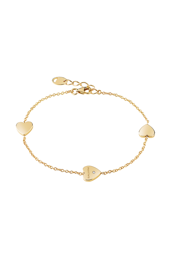 Salvini Bracciale Oro Giallo Con Cuori Ref. 20087137 - Tomasini Francia