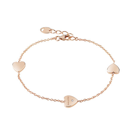 Salvini Bracciale Oro Rosa Con Cuori Ref. 20087178 - Tomasini Francia
