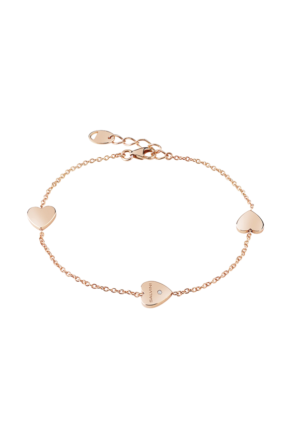 Salvini Bracciale Oro Rosa Con Cuori Ref. 20087178 - Tomasini Francia