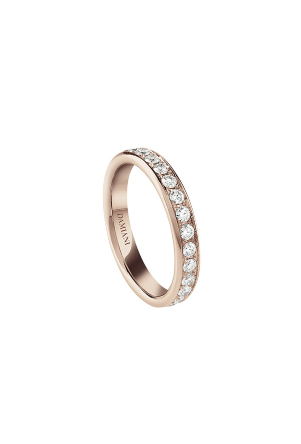 Damiani Veretta Giro " Per Sempre" Oro Rosa Misura 14 Ref. 20087527 - Tomasini Francia