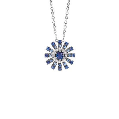 Damiani Girocollo Collezione Margherita Con Diamanti E Zaffiri Ref. 20088485 - Tomasini Francia