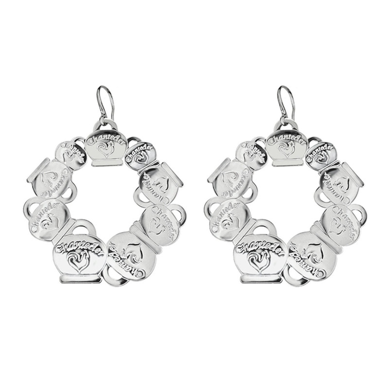 Chantecler Orecchini Maxi Campanelle In Argento Et Voilà Ref. 29289 - Tomasini Francia