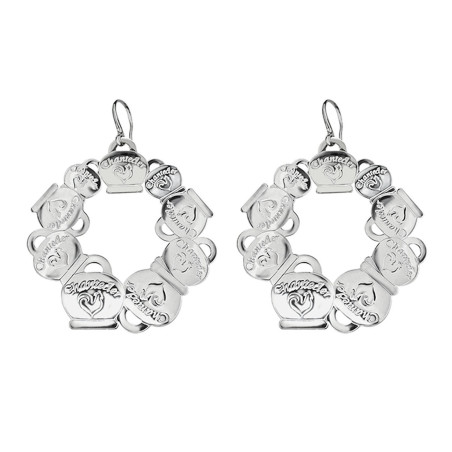 Chantecler Orecchini Maxi Campanelle In Argento Et Voilà Ref. 29289 - Tomasini Francia