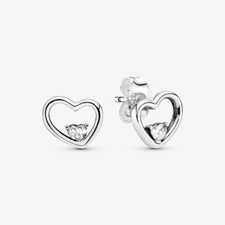Orecchini A Lobo Cuore Asimmetrico Ref. 297813CZ - Tomasini Francia