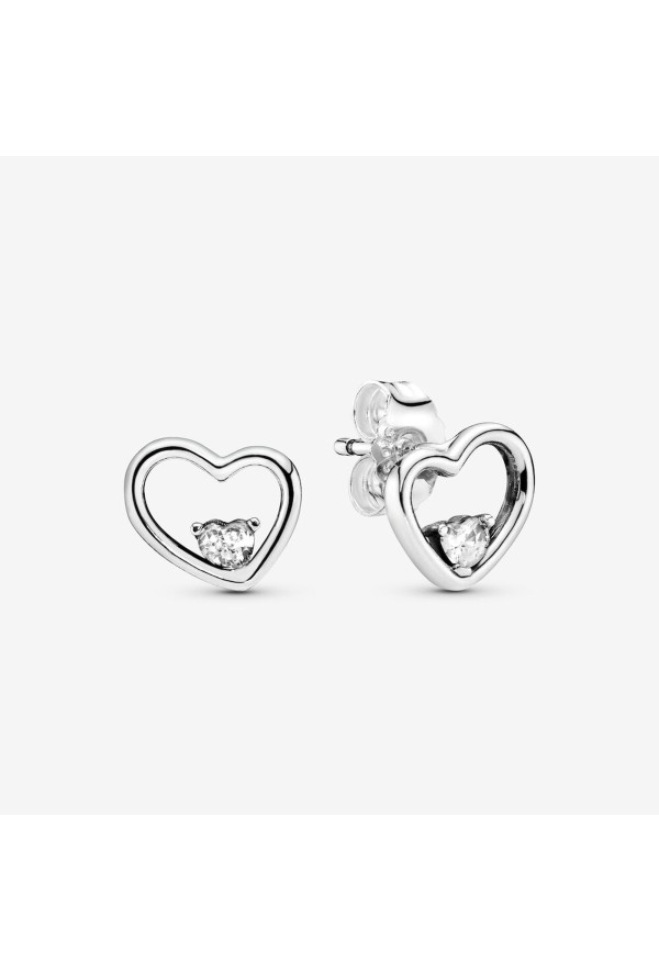 Orecchini A Lobo Cuore Asimmetrico Ref. 297813CZ - Tomasini Francia