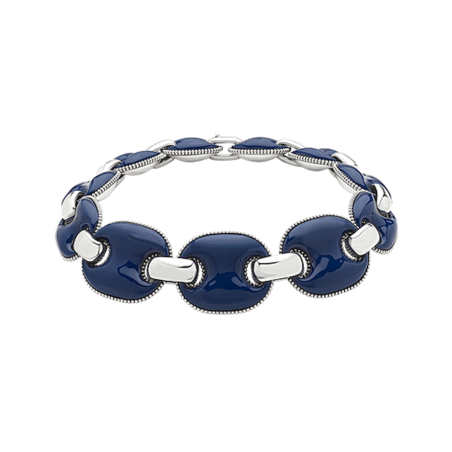 Chantecler Et Voilà Capriness  Collana Argento E Smalto Blu Ref. 40187 - Tomasini Francia
