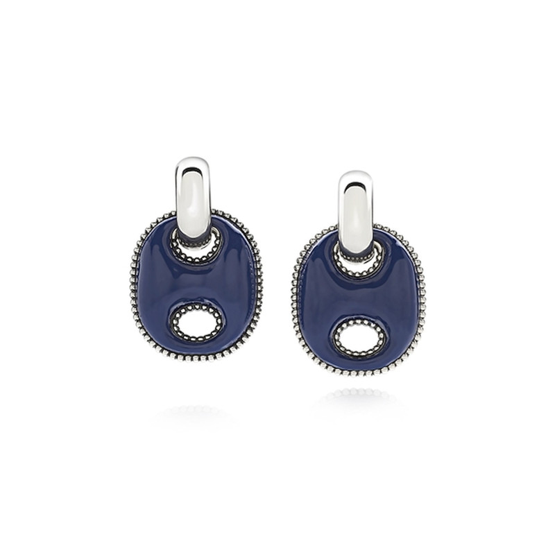 Chantecler Orecchini Capriness In Argento E Smalto Blu Ref. 40189 - Tomasini Francia