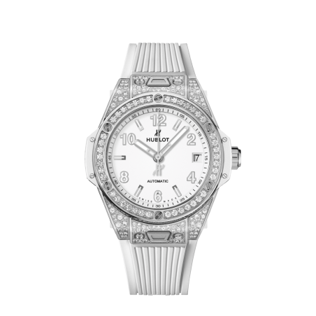 Hublot Big Bang One Click Steel White Pavé Ref. 465.SE.2010.RW.1604 - Tomasini Francia