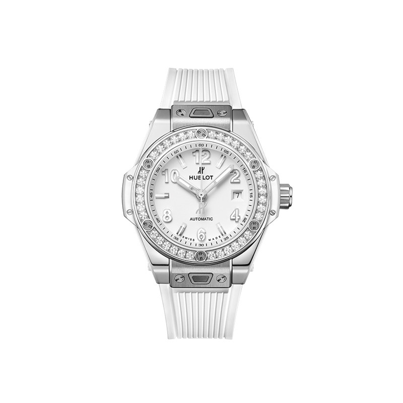 Hublot Big Bang One Click Steel White Diamonds Ref. 485.SE.2010.RW.1204 - Tomasini Francia