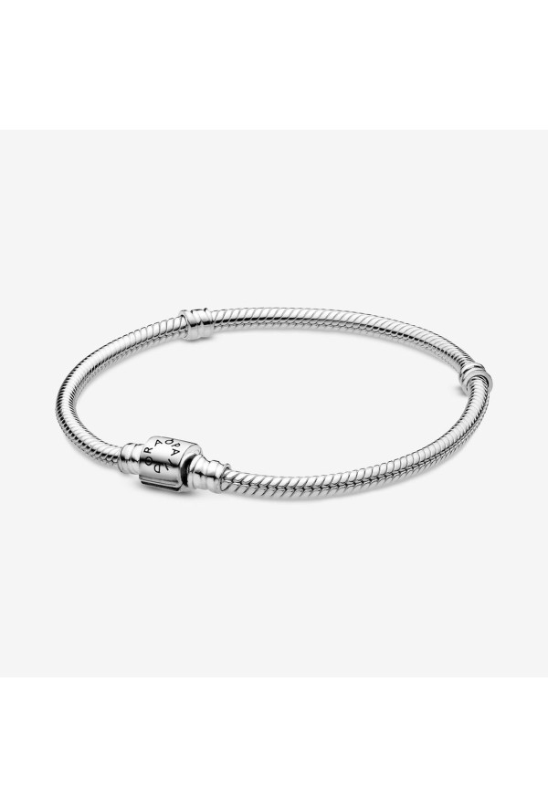 Bracciale Pandora Moments Con Maglia Snake E Chiusura A Barile Ref. 598816C00-20 - Tomasini Francia