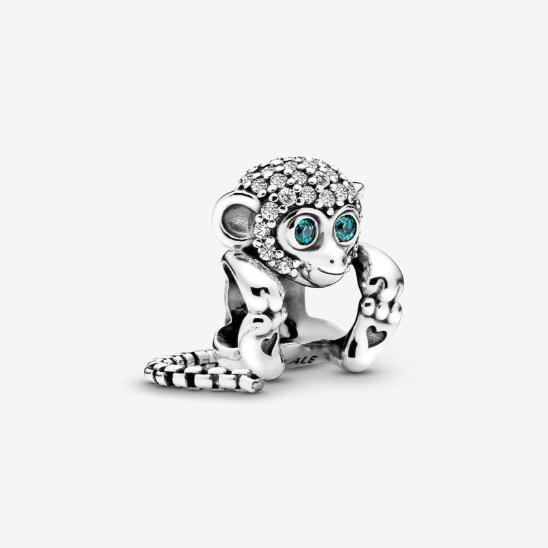 Charm Scimmia Con Pavé Ref. 798054CZ - Tomasini Francia