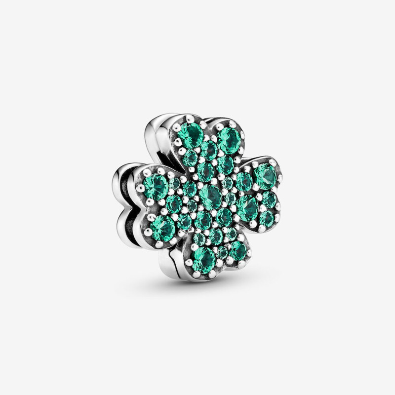 Pandora Charm Reflexions Quadrifoglio Con Pavé Ref. 798601C01 - Tomasini Francia