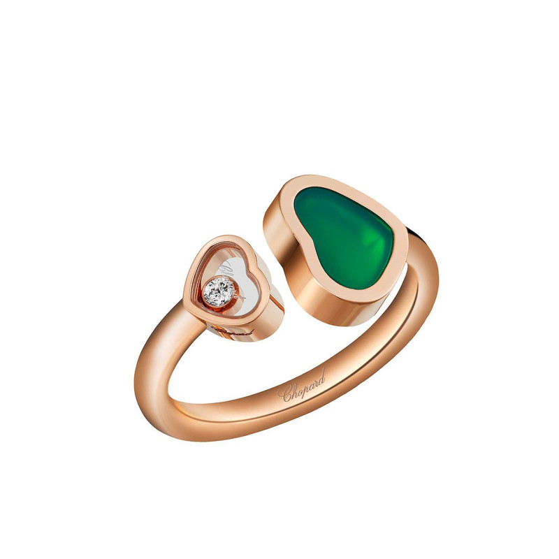 Chopard Happy Hearts Anello Agata Verde 829482-5110 Ref. 829482-5110 - Tomasini Francia
