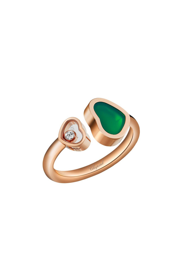 Chopard Happy Hearts Anello Agata Verde 829482-5110 Ref. 829482-5110 - Tomasini Francia