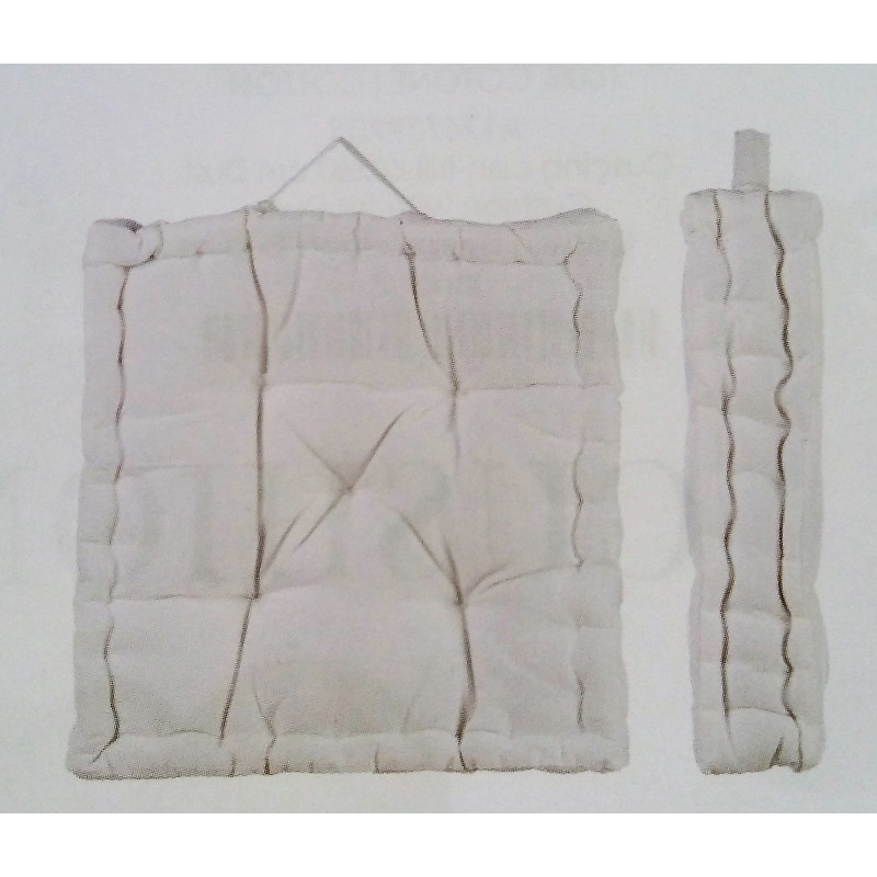 Box Cushion Bianco Blanc Mariclò Ref. A0287599BI - Tomasini Francia