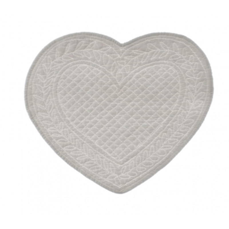 Set Americano A Cuore Avorio Blanc Mariclò Ref. A2068799AV - Tomasini Francia