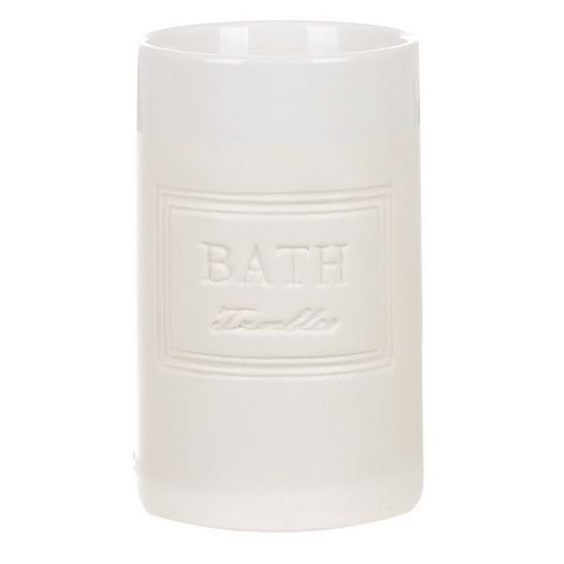 Barattolo Spazzolini In Ceramica Blanc Mariclò Ref. A22648 - Tomasini Francia
