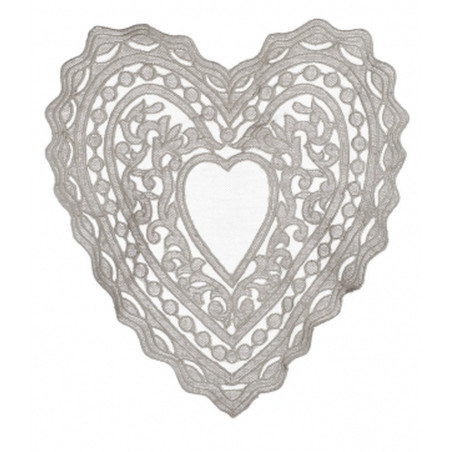 Tovaglietta A Cuore Blanc Mariclò Ref. A2443199GR - Tomasini Francia