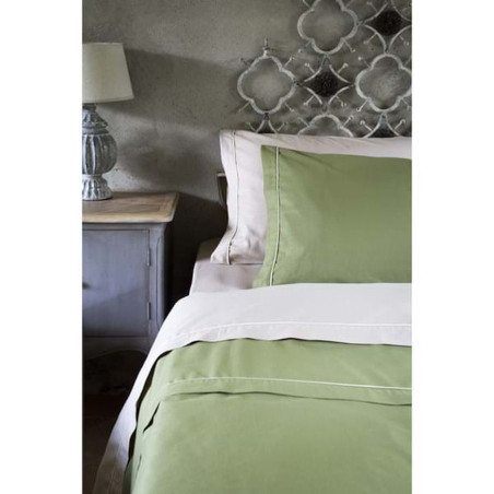 Blanc Mariclò Completo Letto Matrimoniale Colore Verde Ref. A2544599VE - Tomasini Francia