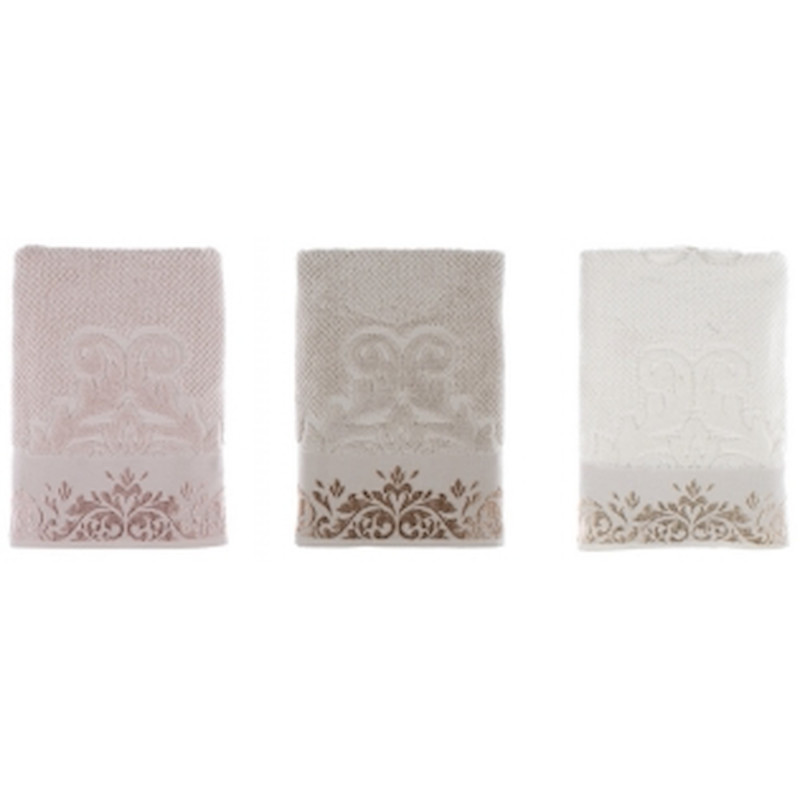 Set Coppia Asciugamani Blanc Mariclò Ref. A26472 - Tomasini Francia