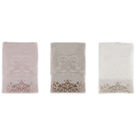 Set Coppia Asciugamani Blanc Mariclò Ref. A26472 - Tomasini Francia