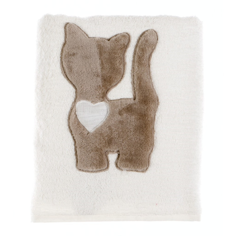 Blanc Mariclòasciugamani Patch Gatto Ref. A2824599PA - Tomasini Francia