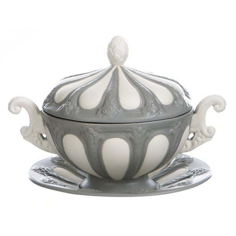 Blanc Mariclò Coppetta Con Coperchio Ref. A28316 - Tomasini Francia