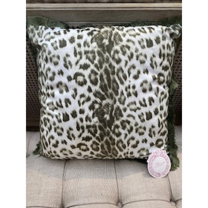 Blanc Mariclò Cuscino Leopardato Ref. A28532 - Tomasini Francia