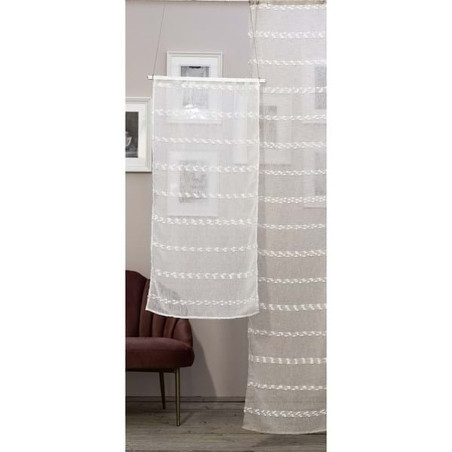 Blanc Mariclò Tenda A Righe Jacquarad Ref. A2862499PA - Tomasini Francia