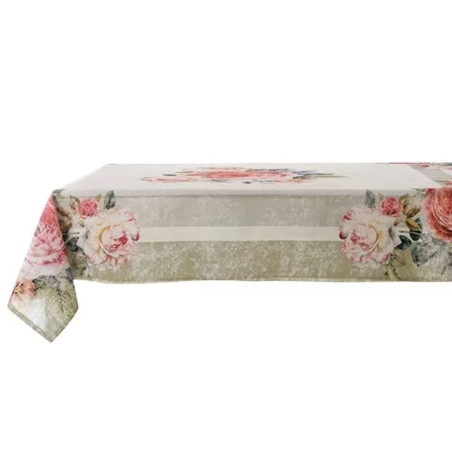Blanc Mariclò Tovaglia Vintage Floral Ref. 6 posti cm 150 x 180 - Tomasini Francia